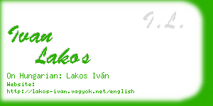 ivan lakos business card